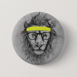 Lejon Hipster Knapp