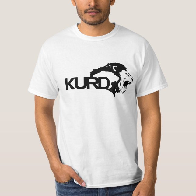 Lejon hjärta för Kurd T Shirt (Framsida)