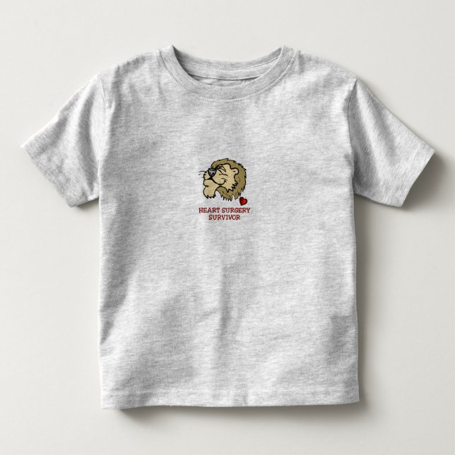 Lejon hjärtakirurgiöverlevande t-shirt (Framsida)