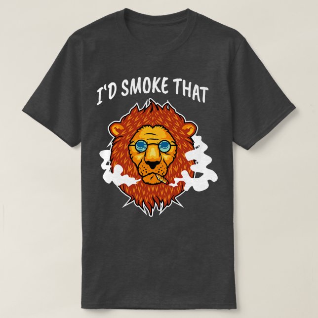 Lejon högtonsgaffel för  högtonsransoner t shirt (Design framsida)