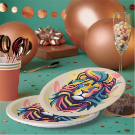 Lejon huvudkonst för abstrakt