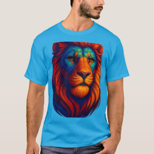 lejon huvudrealism i manar, djärv t shirt