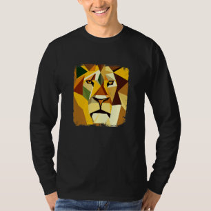Lejon huvudvektor med Coola T Shirt