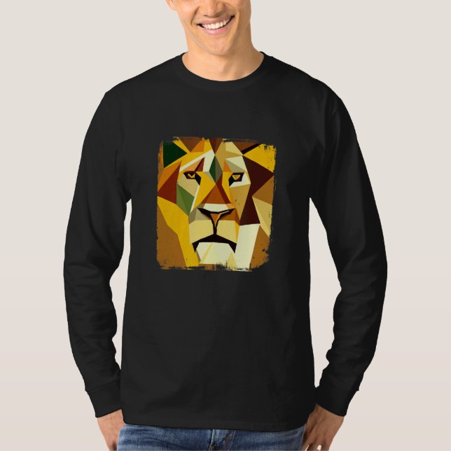 Lejon huvudvektor med Coola T Shirt (Framsida)