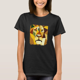 Lejon huvudvektor med Coola T Shirt