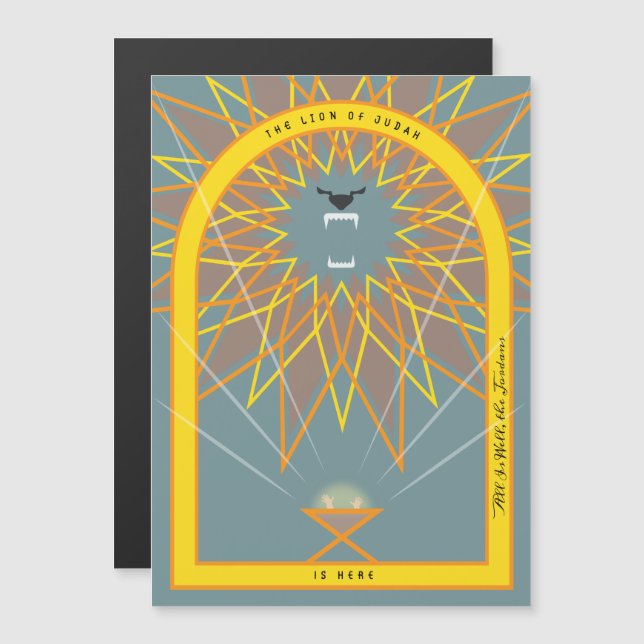 Lejon i en matare (Fram/baksida)