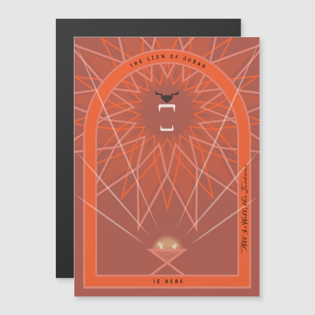 Lejon i en matare (Fram/baksida)