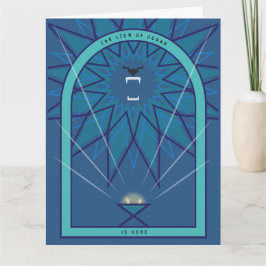 Lejon i en matare kort