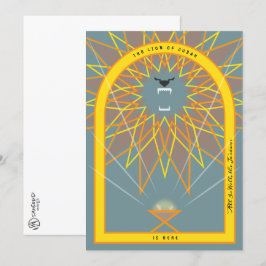 Lejon i en matare kort