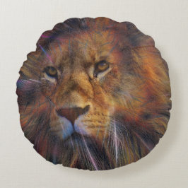 Lejon i Gallery Round Cushion Rund Kudde