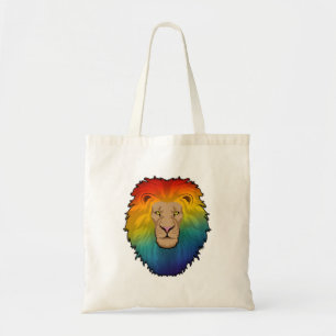 Lejon i Rainbow Färg Tygkasse