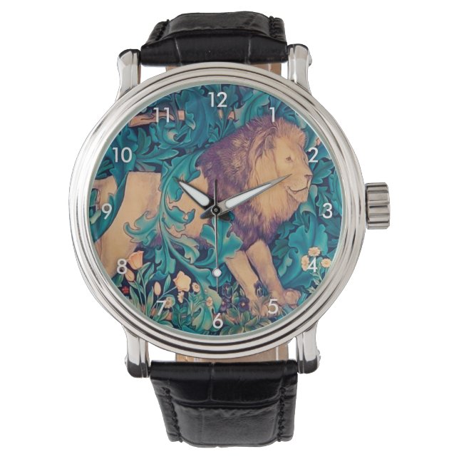 Lejon i skogen, William Morris Watch Armbandsur (Framsida)