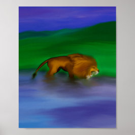 "Lejon i Vatten" Poster