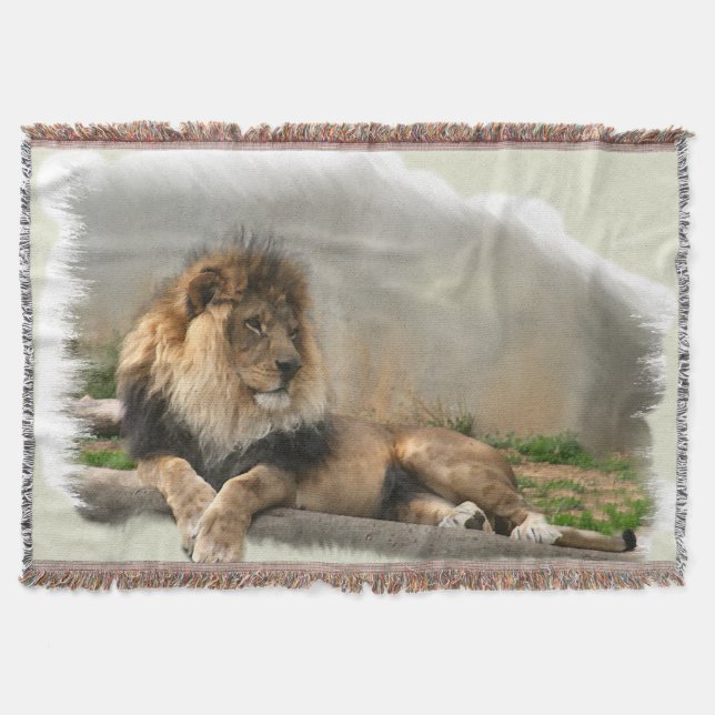 Lejon i viloläge filt (Framsidan)