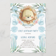 Lejon illustration födelsedag