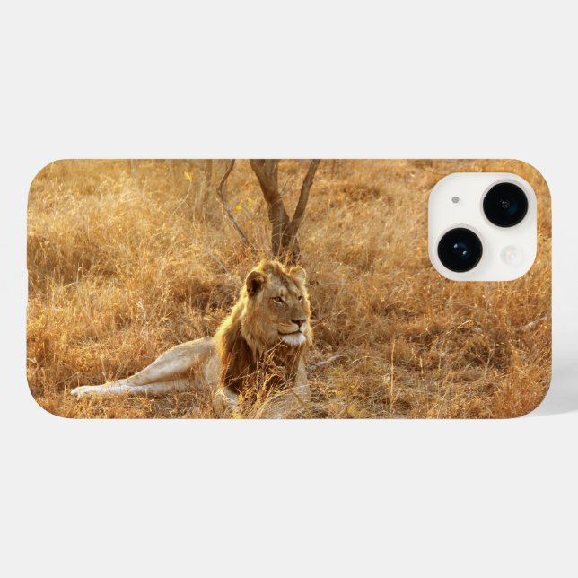 Lejon iPhone 14-fodral (Baksida (horisontell))