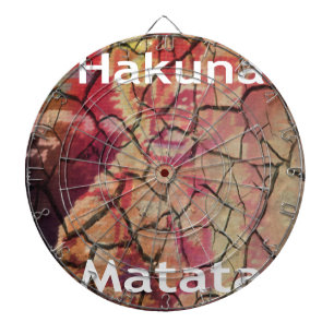 Lejon jordisk Elegant: Hakuna Matata Texturerad de Darttavla
