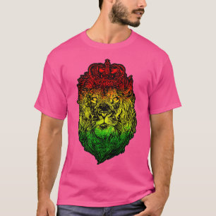Lejon judah Rastafarisk etiopisk Lejon - Reggaeton T Shirt