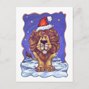 Lejon jul helg vykort