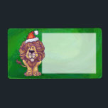 Lejon jul på Grönt Fraktsedel<br><div class="desc">Djurs Lejona julgåvor och tillbehör från Parad-festen har vår roligt av en söt lejon som är utsliten i en röd julhatt som står i ett snöslandskap mot en texturerad mörk blått stjärnnatt himlar som målas av våra begåvade barns bok illustrator, Traci Van Wagoner. På baksidan av många av de här...</div>