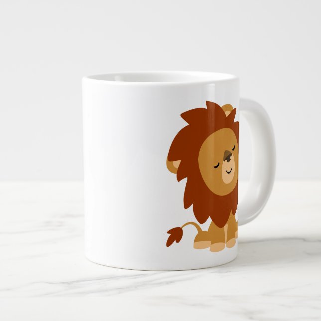 Lejon Jumbo Mugg, , fredlig Tecknad Mugg (Framsida höger)