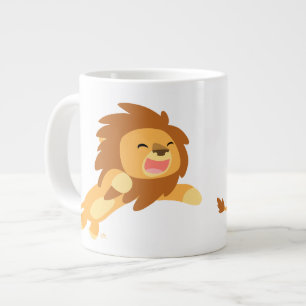 Lejon Jumbo Mugg i Glatta Tecknaden