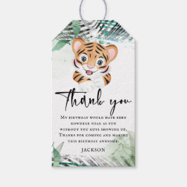 Lejon Jungle Birthday Tack Presentetikett