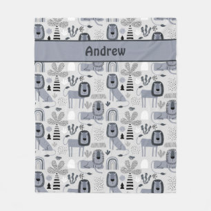 Lejon Jungle Kung Fleece Blanket