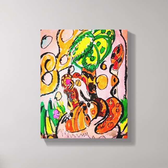 Lejon just chill canvastryck (Framsida)