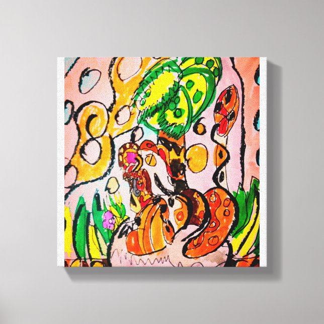 Lejon just chill canvastryck (Framsida)