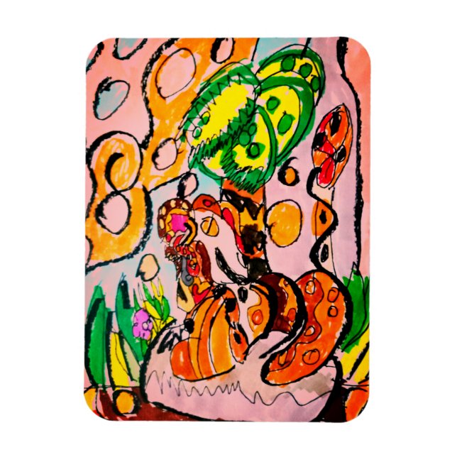 Lejon just chill magnet (Vertikal)