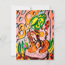 Lejon just chill vykort