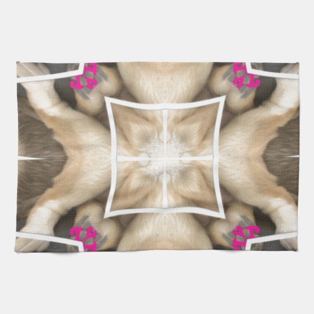 Lejon  kökshandduk (Horisontell)