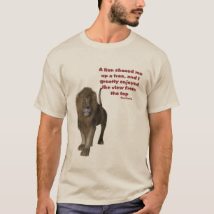 Lejon konfucius inspirationsoffert t shirt