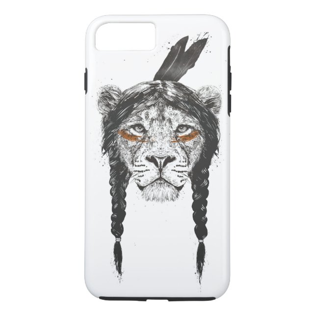 Lejon krigare Case-Mate iPhone skal (Baksida)