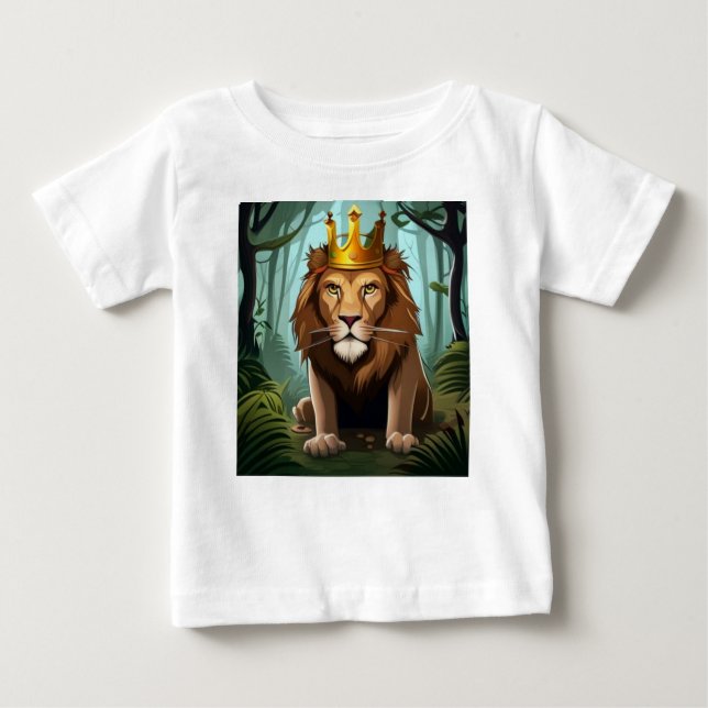Lejon Kung baby t-shirt (Framsida)