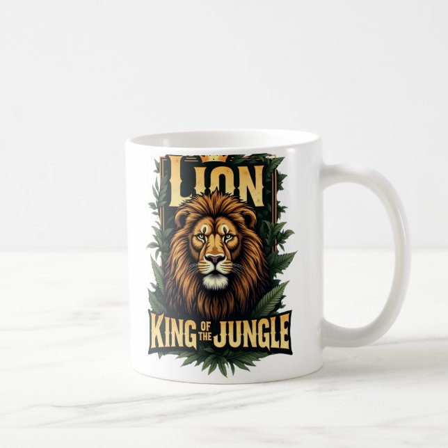 Lejon: kung i djungeln kaffemugg (Höger)