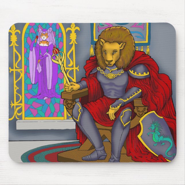 Lejon kung Mousepad Musmatta (Framsidan)