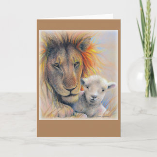 Lejon & Lamm, 5" x 7" Standard, Viket Kort