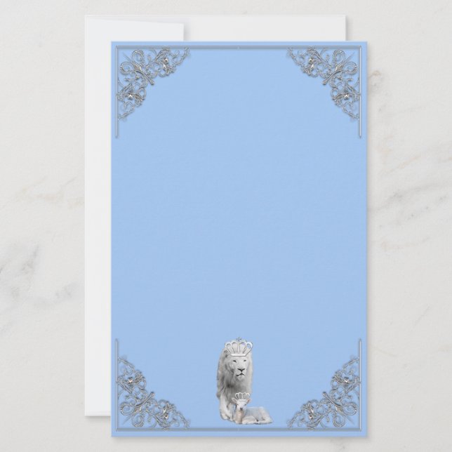 Lejon & Lamm Ser Framåt Mot Himlen Pappersvaror Brevpapper (Framsida)