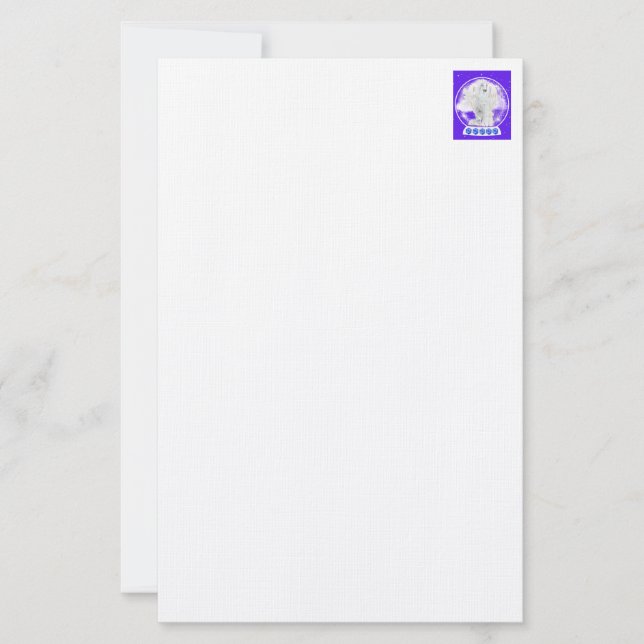 Lejon lammapsliknande sympatistationeri brevpapper (Framsida)