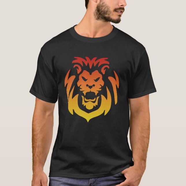 Lejon, Lejon chef Ansikte T Shirt (Framsida)