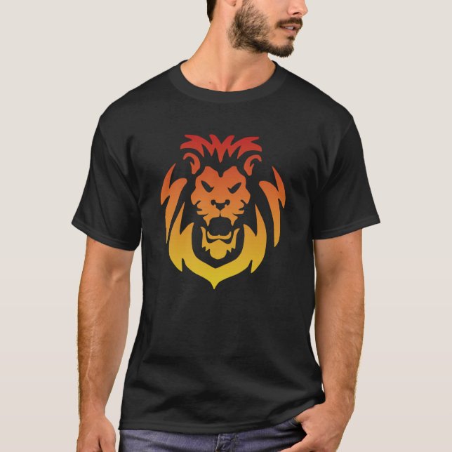 Lejon, Lejon chef Ansikte T Shirt (Framsida)