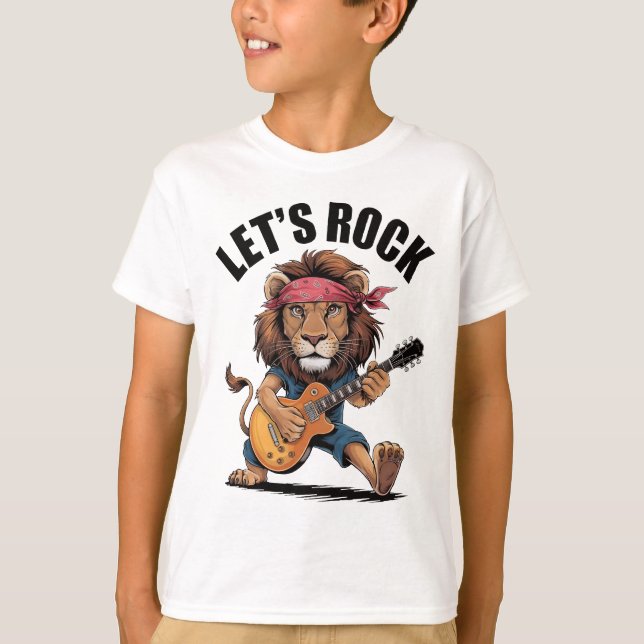 Lejon lekgitarr t shirt (Framsida)