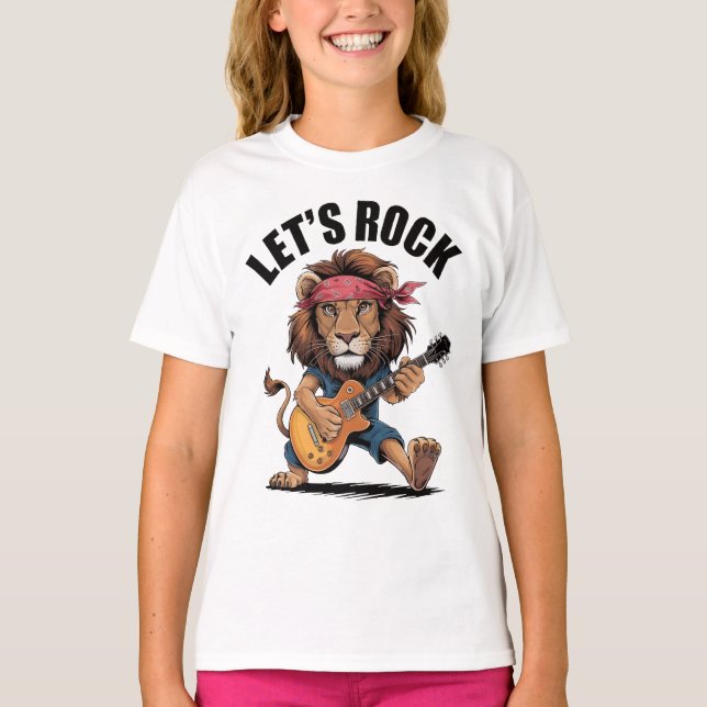 Lejon lekgitarr t shirt (Framsida)