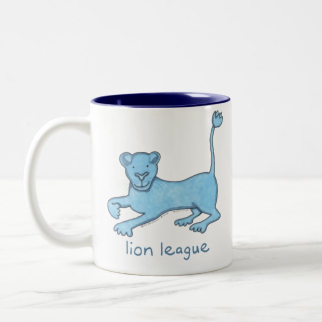 Lejon liga Två-Tonad mugg (Vänster)