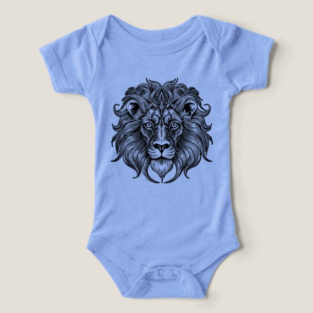 Lejon Linje Konst T Shirt (Design Framsida)