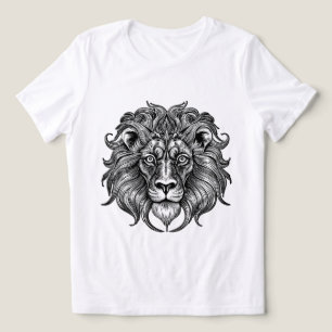 Lejon Linje Konst T Shirt