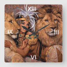 Lejon Lioness Jungle Princess Wall Clock