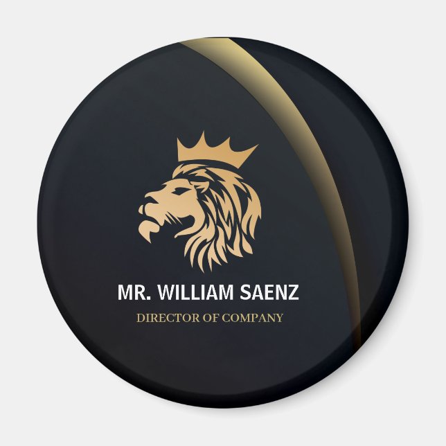 Lejon Logotyp för Elegant av professionell Magnet (Framsidan)